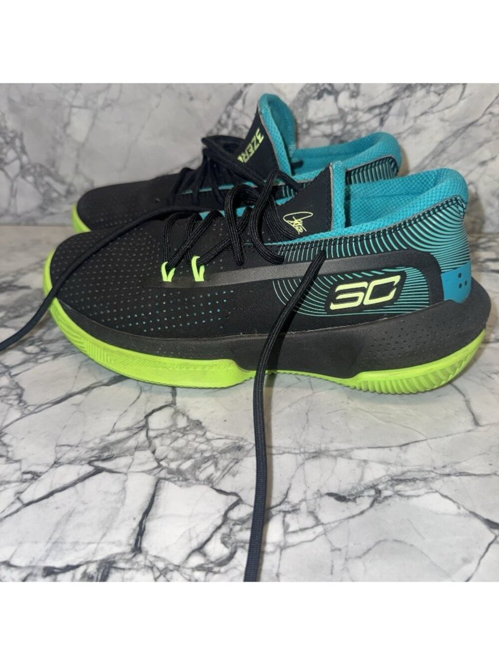 Under Armour SC 3Zero III 3Y Black Multi Basketball Sneakers Steph Curry